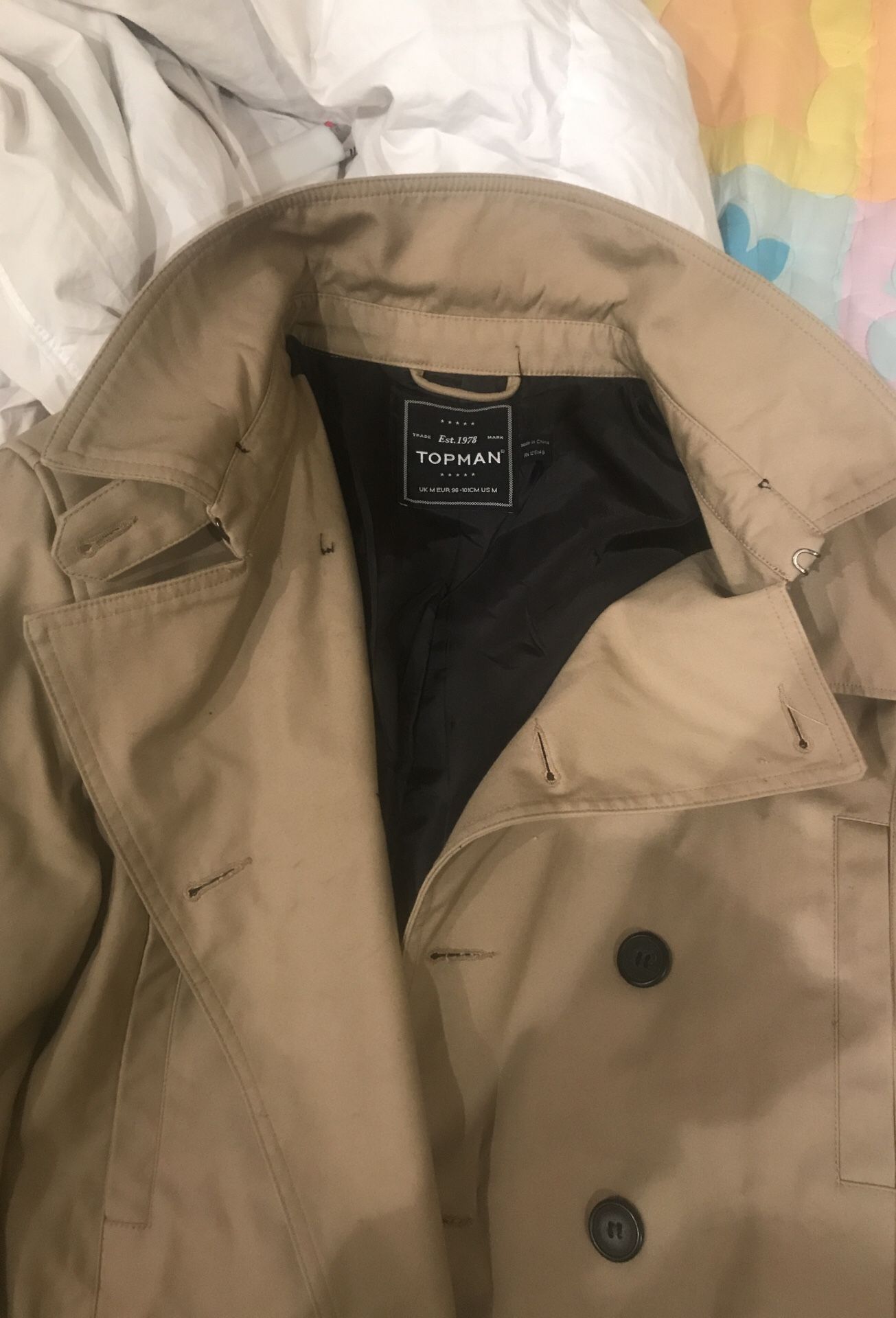 TOPMAN men’s trench coat / size M men’s / perfect condition / retail: 250 asking: 60