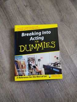 Breaking Into Acting For Dummies Book For Sale