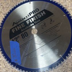 Saw Blade 12” Fine Finish