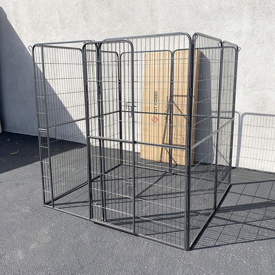 (NEW) $180 Heavy Duty 5x5x5ft Tall 8-Panel Pet Playpen Dog Crate Kennel Exercise Cage Fence
