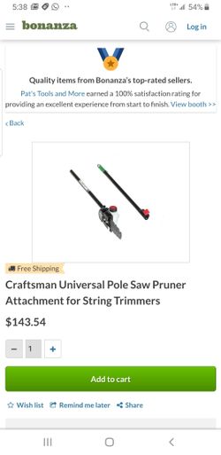 Craftsman Universal Pole Saw Attachment