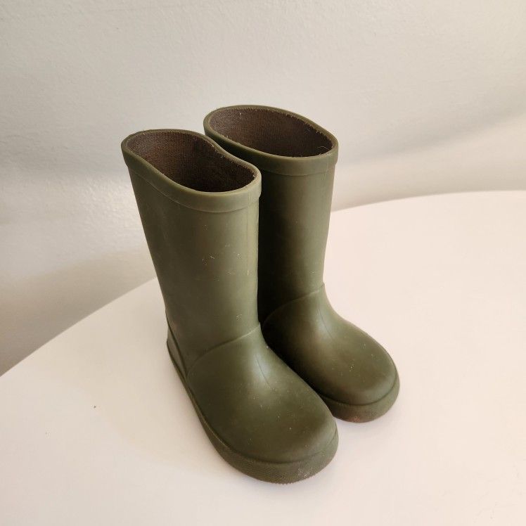 Zara Rubber Rain Boots Size 8