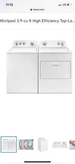 Brand new whirlpool washer and dryer