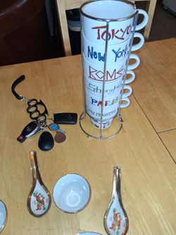 INTERNATIONAL MUGS CUPS TOKYO NEW YORK ROME SHANGHAI SAN FRANCISCO