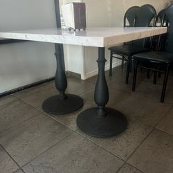 Restaurant Tables – Marble Look Top – Heavy Duty