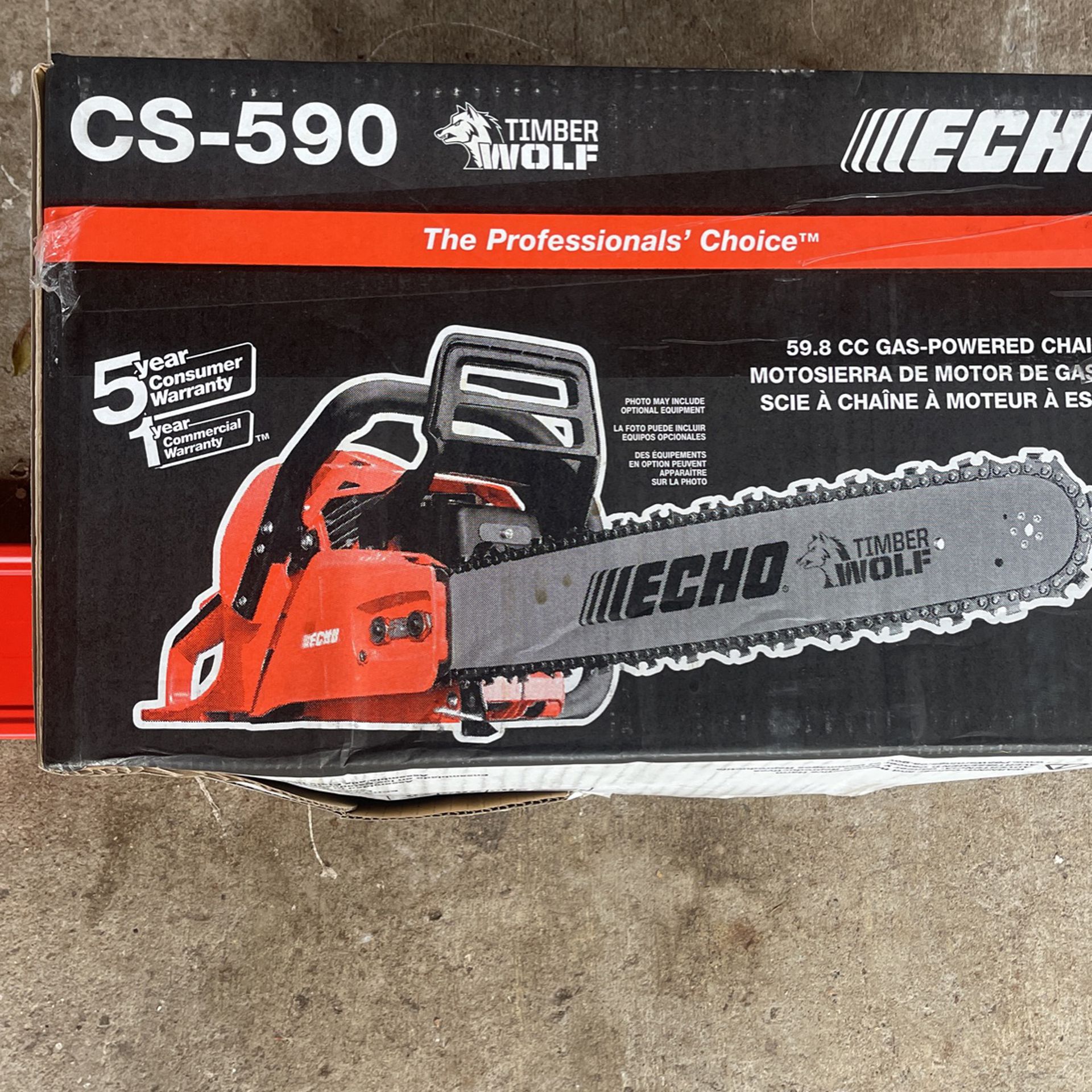 Echo Cs-590 20 Inch Blade Chainsaw 