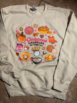Christmas Calories No Cuentan Graphic Sweatshirt