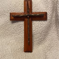 Wood Stained Oak Crucifix/Cross