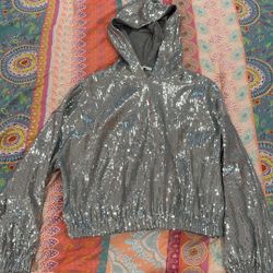 Zara Sequin Pull Over Excellent Like New  Condition.  Super Cute And Trendy. 