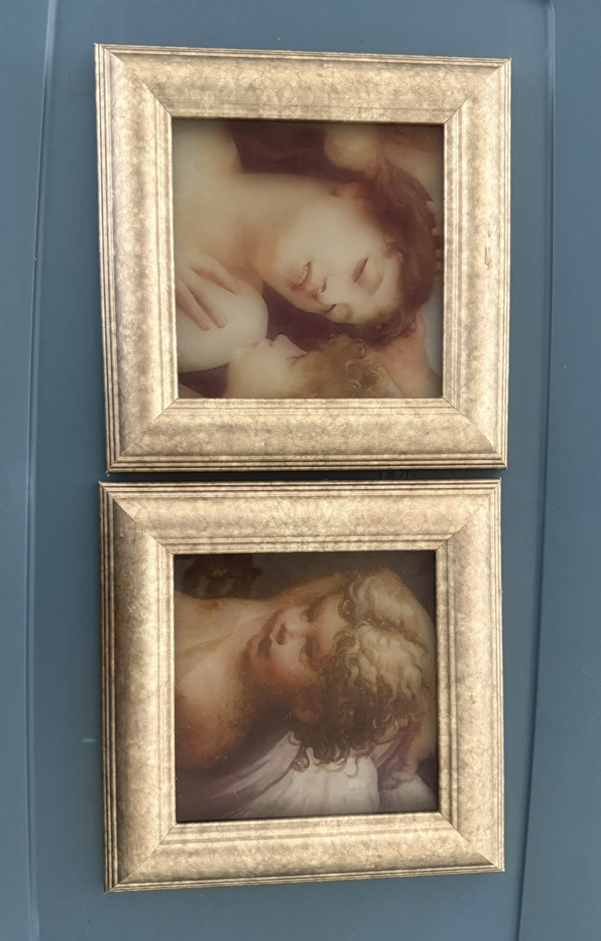 Angels Glass Framed Pictures Set Of 2