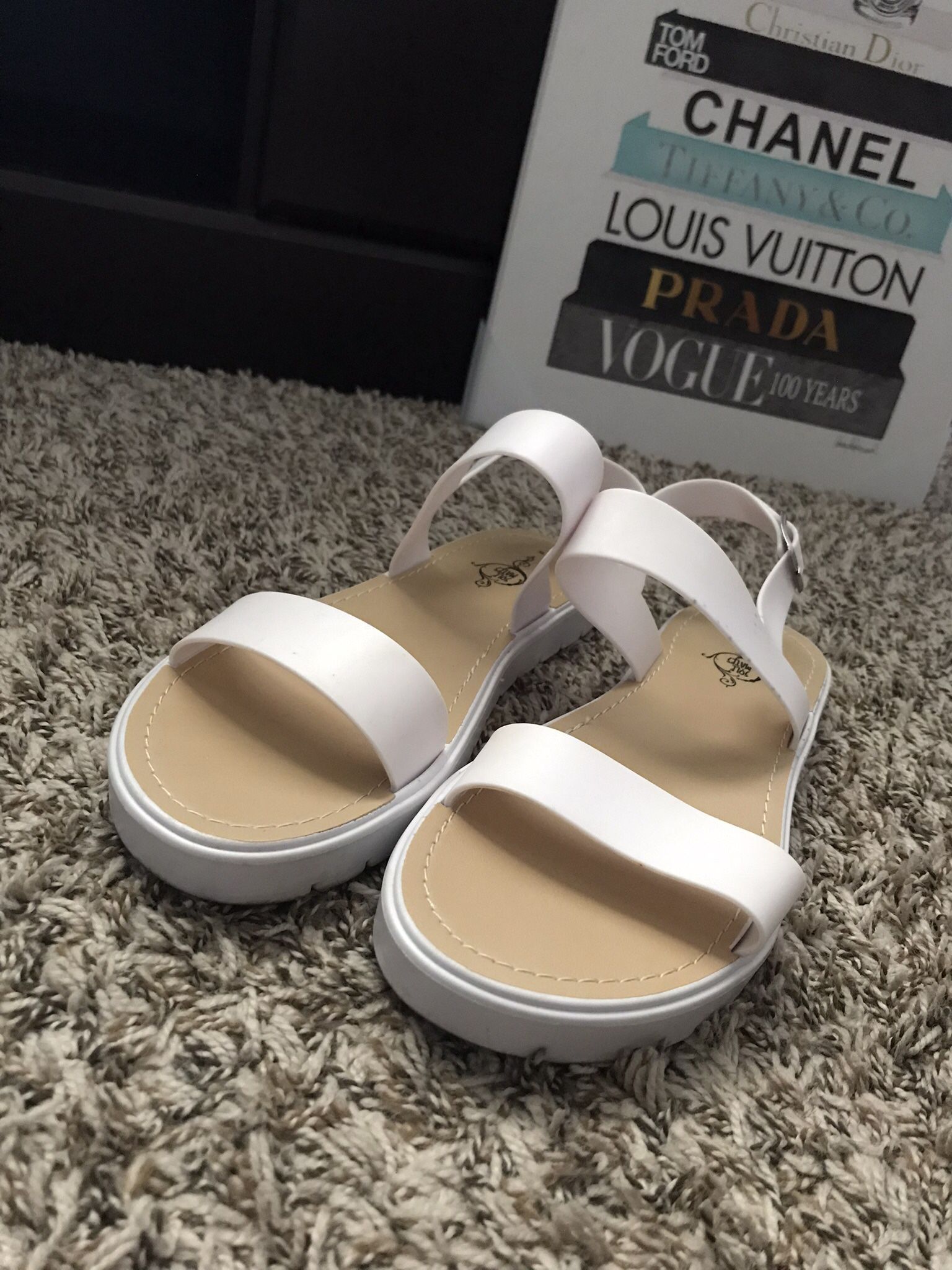 Salt Water White Sandals 