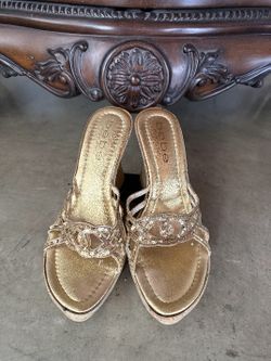 Gold Bebe Sandals (6)