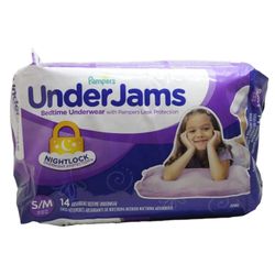 Pampers UnderJams Bedtime Underwewar S/M 14 Count