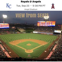 2 LA Angels Baseball Tickets + Parking v  Kansas City Royals September 23, 2025