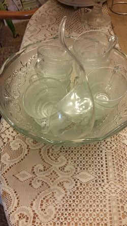 Beautiful punchbowl set