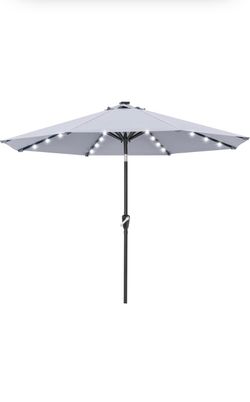 Outdoor Patio Umbrella with LED Lights