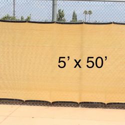 FENCE SCREEN 5 x 50 Privacy Screen - BEIGE 5x50