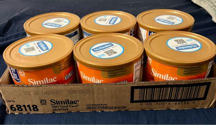 6 New Similac 360 Total Care Sensitive .7 oz