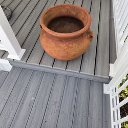 Large 20” Rustic Terra Cotta Planter Pot – Vintage Style