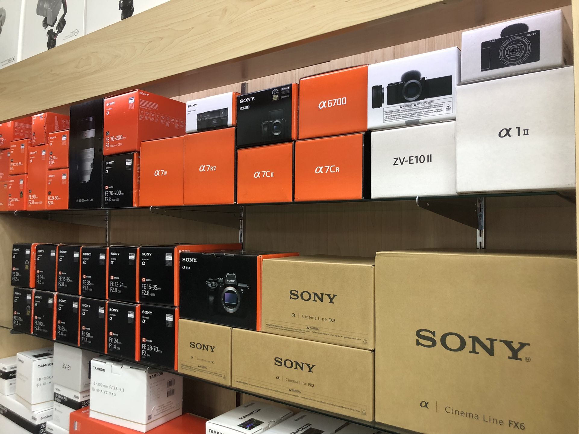 Large Selection Of Sony Cameras And Lenses In Stock Now!!!