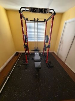 RitFit Power Rack with Cable System and Bench