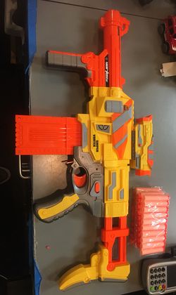 Jo da sendt opkald Battery operated automatic nerf gun with light foam bullets. Safe for kids.  Brand New, never opened!!! for Sale in Irving, TX - OfferUp