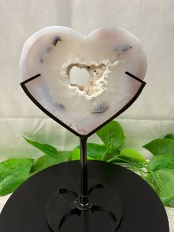 Crystal Sparkly Agate Heart
