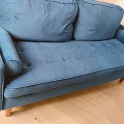 Blue Velvet Sofa / Couch