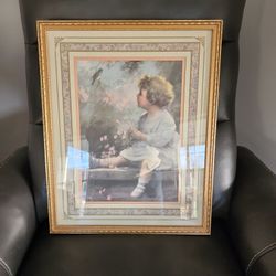Home Interior Picture - Little Girl With Bluebird