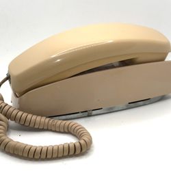 VTG Tan Rotary Wall Phone