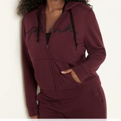 Small Pink Full zip And Skinny Joggers Set