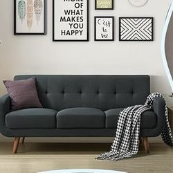 Sofas Living Room Furniture , Mid-Century Modern Couch 3-Seat Sofa  for Office, Apartment, Bedroom,