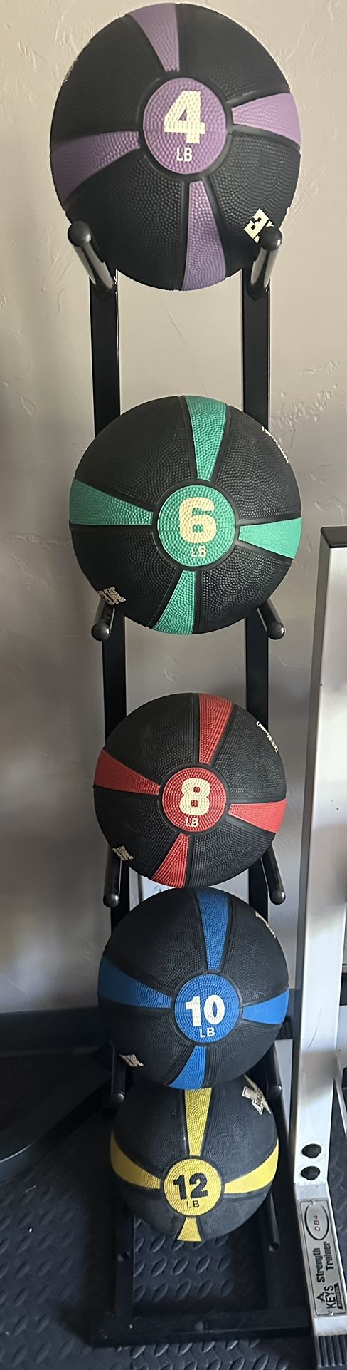 Medicine Balls And Rack