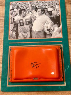 Miami Dolphins 1972 championship chair and photo