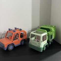 Bluey Jeep 4WD Family Vehicle Car and Garbage Truck No Accessories or Figures