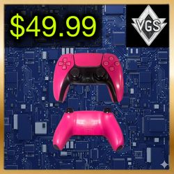 *PINK* PlayStation 5 DualSense Wireless Controller – Custom Pink & Black – 2020s
