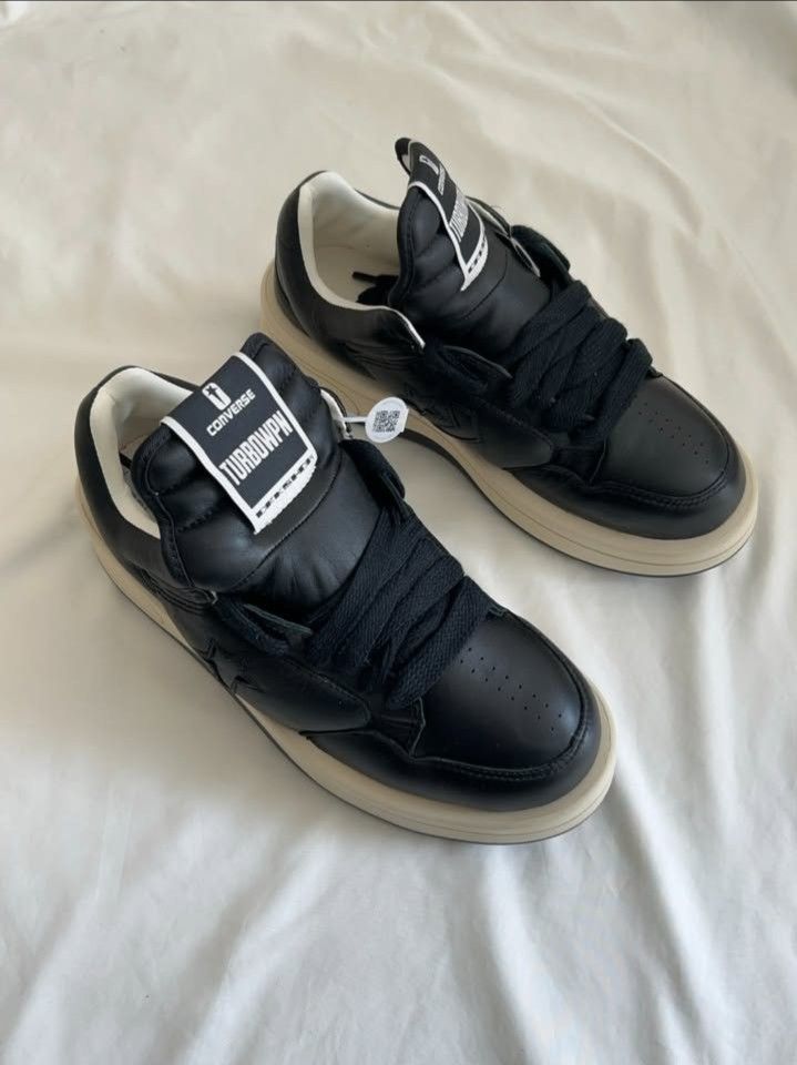 Converse TURBOWPN Low Rick Owens DRKSHDW Black Cloud Cream