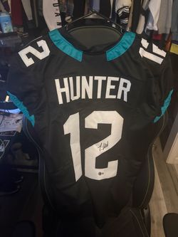 Hunter #12 Signed Football Jersey