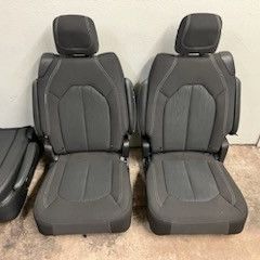 BRAND NEW BLACK CLOTH BUCKET SEATS 