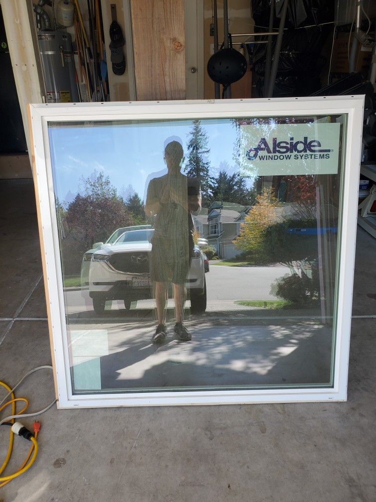 48"x48" White Vinyl Picture Window