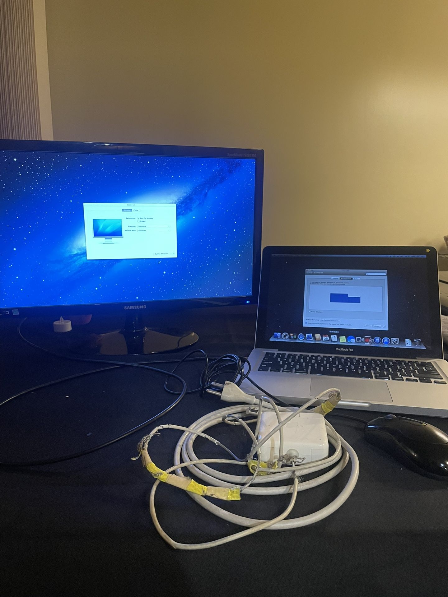 MacBook Pro 13” (2.9 GHz, i7, 8GB Ram, 1 TB) and Samsung Monitor