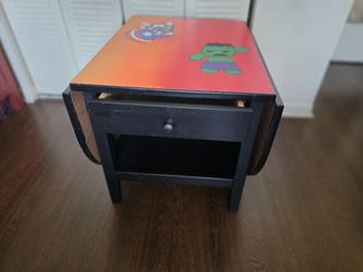 Custom painted Avengers table for kids