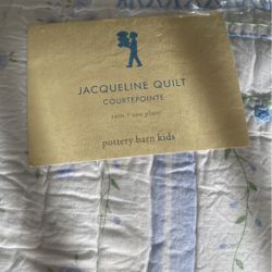 New Pottery Barn Quilt, Bed skirt And Standard Sham. 