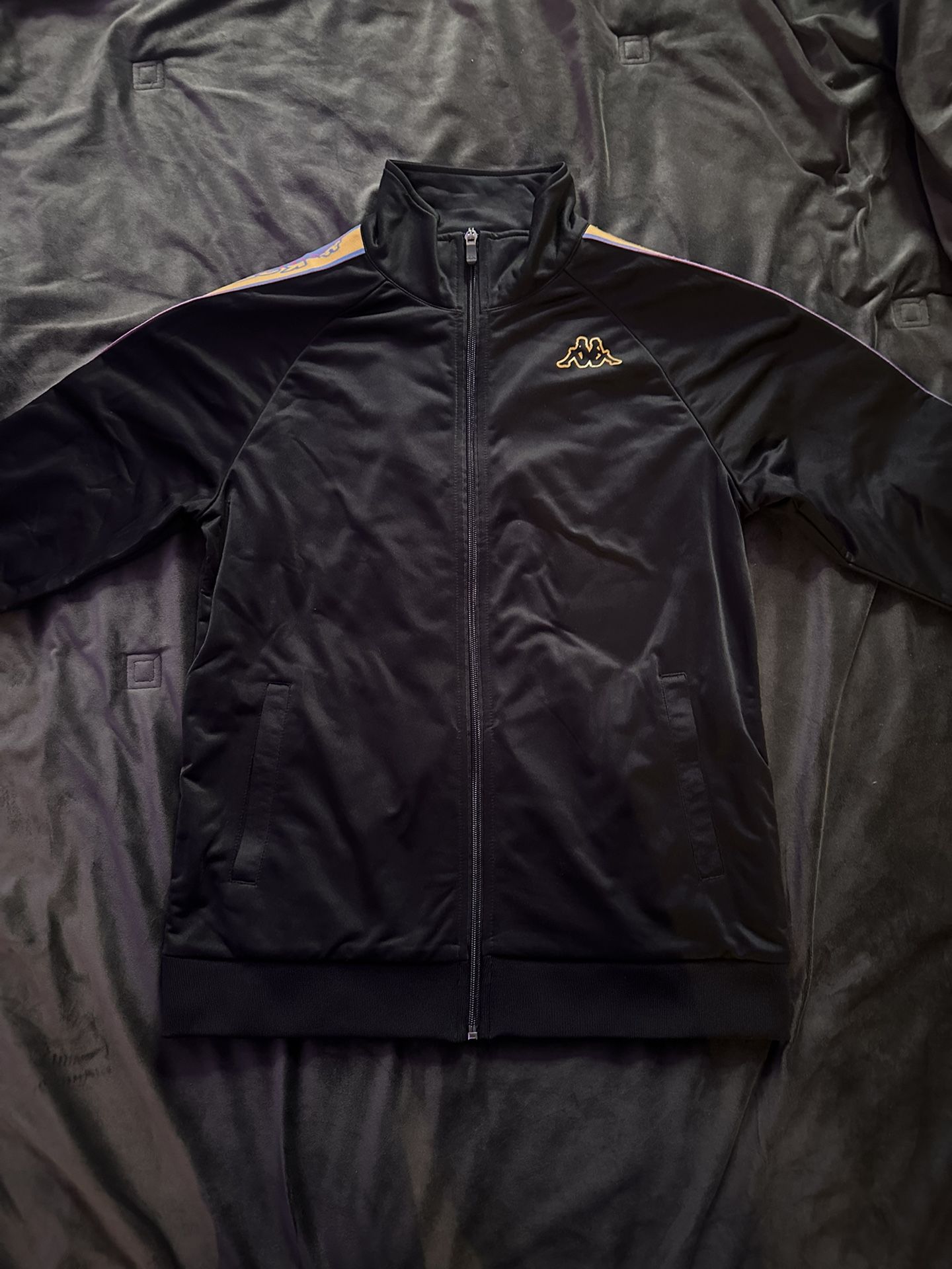 Kappa Black and Yellow Track Jacket