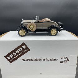 1/24 Diecast Danbury Mint 1931 Ford Model A Roadster Model Car w/ Box