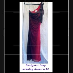 Dress Stunning Evening Long One Shoulder Sz12