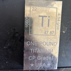 One Pound Titanium Bar( Great Gift)