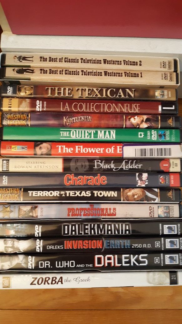 Some older movies on DVD