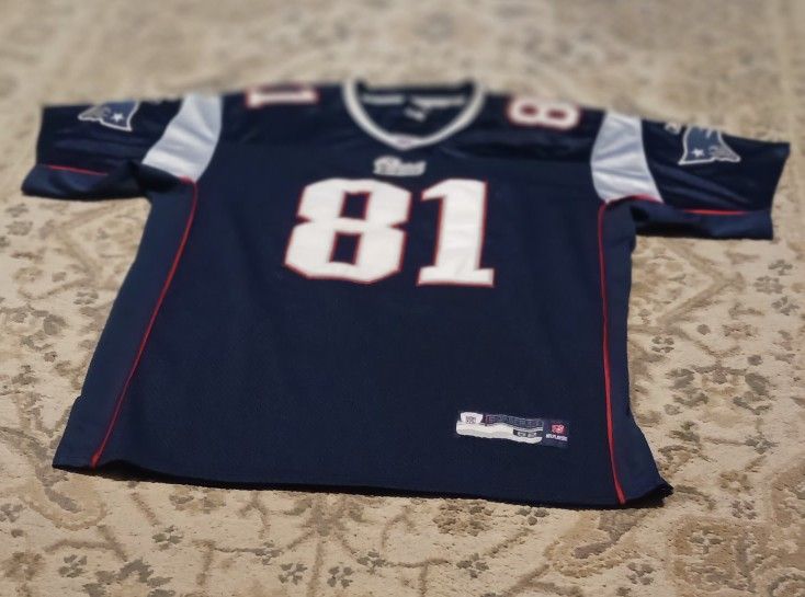 Randy Moss New England Patriots Reebok Home Authentic Stitched Jersey Size 52