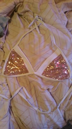 Super cute bikini top. New. Never worn. Large